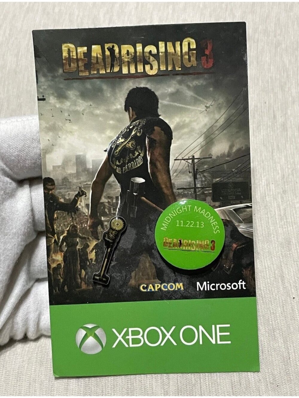 Dead Rising 3 Xbox One Promotional Button Pin Set Pinback Promo Midnight Madness